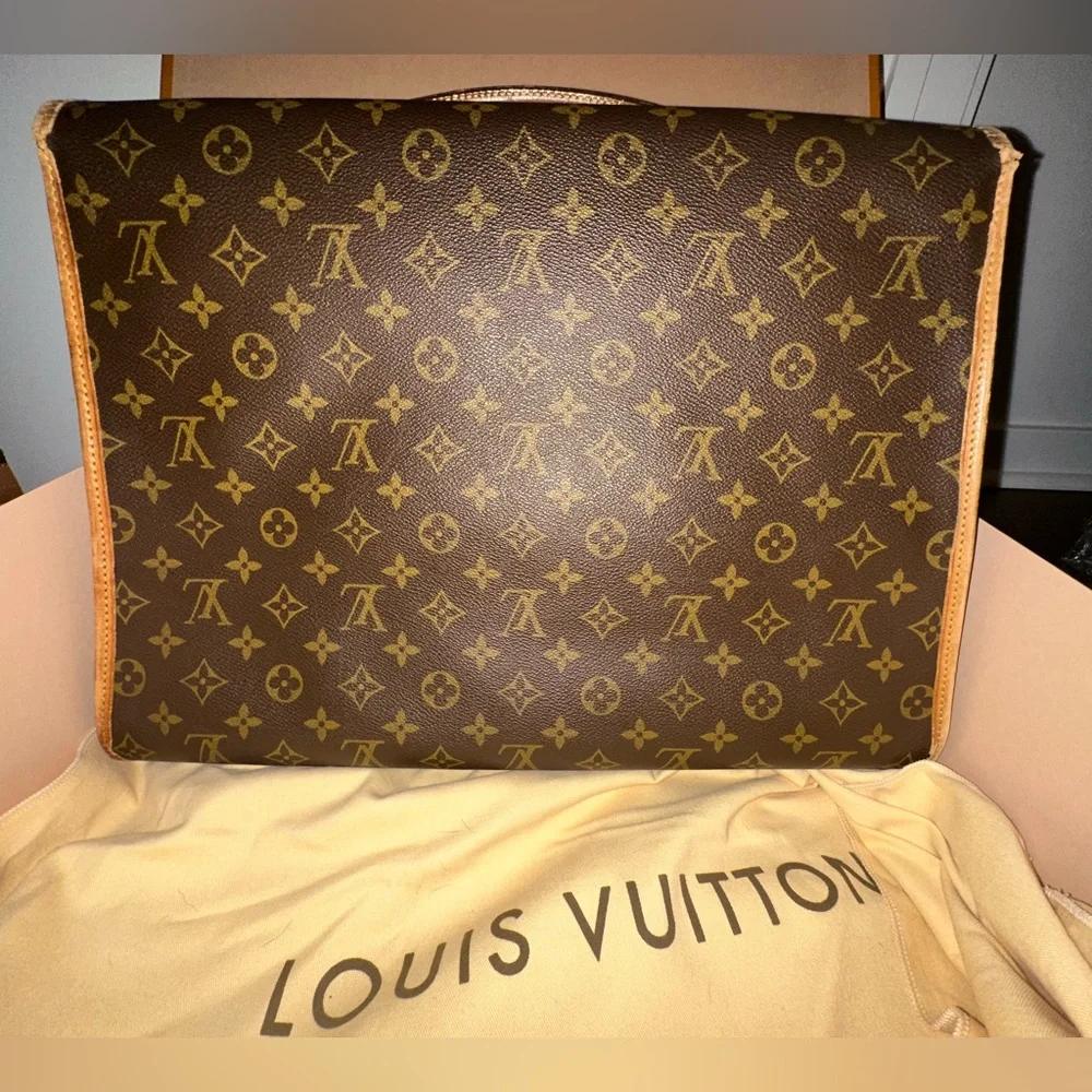 Louis Vuitton Monogram Handbag Bel Air travel Luggage Briefcase LV unisex